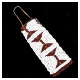 Sioux Native Parfleche Fully Beaded Pouch