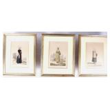 Three Gatine French Fashion Prints