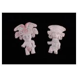 Pre-Columbian Mayan Effigy Figures (2) 500 A.D.