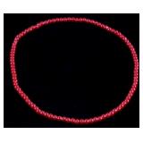 Hudson Bay Red White Heart Trade Bead Necklace