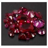 43ct of Faceted UnMounted Pink Sapphire Gem Stones