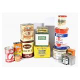 Large Early Tin Advertising Container Collection