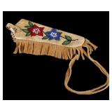 Sioux Polychrome Floral Beaded Waist Holster
