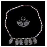 North West Coast Fish Effigy Necklace & Nose Ring