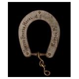 United States Hotel Horseshoe Key Fob c. 1891