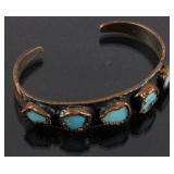Bell Trading Co. Navajo Copper & Turquoise Cuff