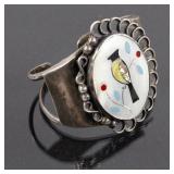 Navajo Inlayed Multi-Stone Mosaic Fetish Bracelet