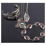 Navajo Sterling Bear Paw Jewelry Collection