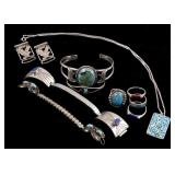 Large Assortment of Silver & Navajo Jewelry