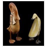 Wooden Duck Decoy Folk Art Carvings