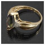 10 Karat Gold & Mystic Topaz Cocktail Ring