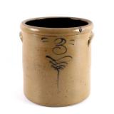 Antique Salt Glazed 3 Gallon Crock