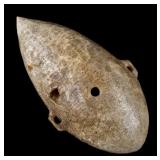 Ancient Soapstone Plummet Fishing Weight