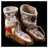 Ojibwe High Top Floral Stitched Moccasins
