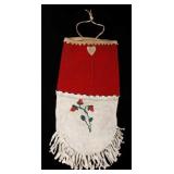 Menominee Floral Trade Seed Beaded Bag