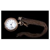 Hampden Molly Stark Pocket Watch With Chain