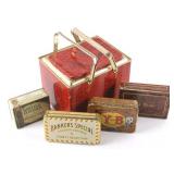 Collection of Early Tobacco Tins