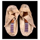 Cheyenne Beaded Moccasins c. 1870-1880