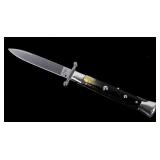 AKC Italian Buffalo Horn Stiletto Switchblade