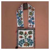 Anishinaabe Fully Beaded Bandolier Bag c. 1890