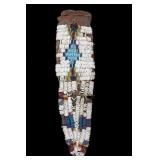 Ute Tail Fully Beaded War Paint Belt Bag 1860-1880