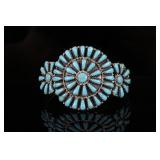 Navajo Petite Point Turquoise Bracelet