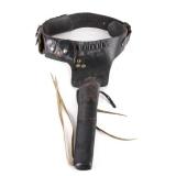Black Leather Ammo Belt & Colt Walker Holster