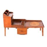 19th Century Cobblers Bench w/ Ornate leather Seat