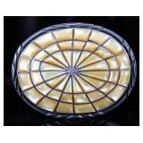 Navajo Mother of Pearl & Sterling Belt Buckle