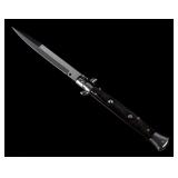 Frank B. Italian Stiletto Buffalo Horn Switchblade