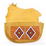 Northern Plain Native American Beaded Document Bag