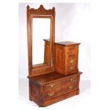 Bachelor Chest With End Table And Mirror