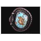 Old Pawn Turquoise Mountain Ring