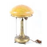 Pairpoint Art Glass Shade Table Lamp