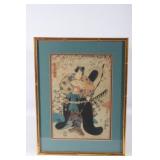 Samurai Painting By Kochoro Toyokuni c. 1852