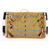 Sioux Tanned Hide Trade Seed Beaded Document Bag