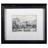 Lyman Byxbe Bear Lake Etching c. 1948
