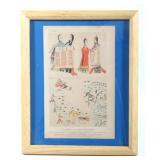 1883 Indian Drawing Fac-similes Chromolithograph