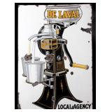 De Laval Separator Co Porcelain Enamel Flange Sign