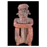 Rare Mayan Pottery Human Effigy Figure c. 500 A.D.