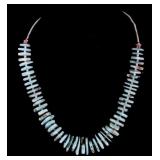 Native American Turquoise Discoidal Necklace