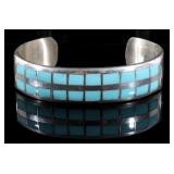 Navajo Sterling Silver & Turquoise Bracelet