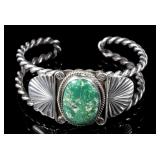 Navajo Turquoise and Sterling Silver Bracelet