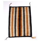 Hopi Indian Mohair Woven Eye Dazzler Rug
