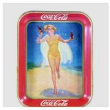 1937 Original Coca-Cola Tin Serving Tray