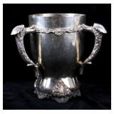Silver Champagne Cooler with Triple Handles