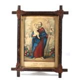 Currier & Ives Saint Joseph Print c. Late 1800