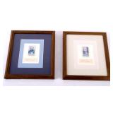 Gen. Robert E Lee & Grant Framed Cigarette Cards