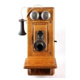 Kellogg Oak Wall Switchboard Telephone