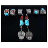 Signed Navajo Sterling Silver Ear Cuff Collection